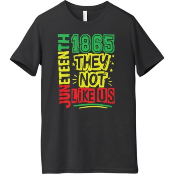 Premium Juneteenth They Not Like Us T-Shirt – Celebrate Freedom in Style | Unisex Fit - Image 4