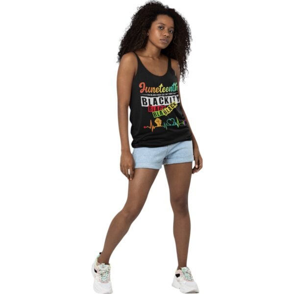 Premium Juneteenth Blackity Tank Top – Celebrate Freedom in Style | Unisex Fit - Image 3
