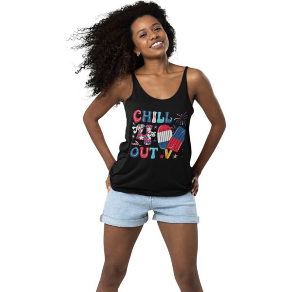 Premium 4th of July Chill Out Tank – Patriotic & Comfy USA Apparel - Women