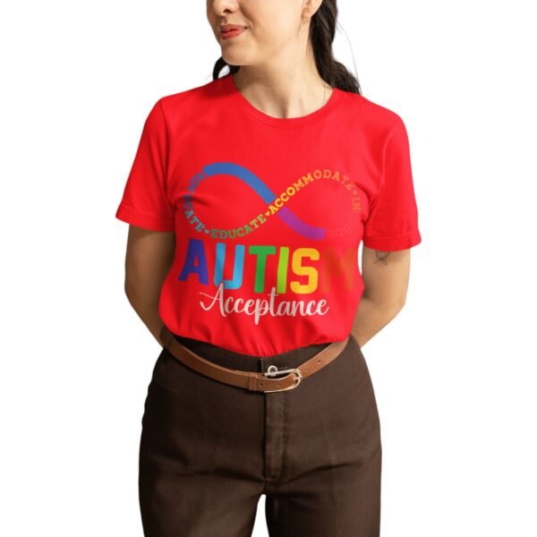 Premium Unisex “Autism Acceptance” T-Shirt – Bold & Beautiful - Image 3