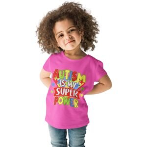Kids’ Unisex “Autism Is My Super Power” Tee – Premium Comfort Fit