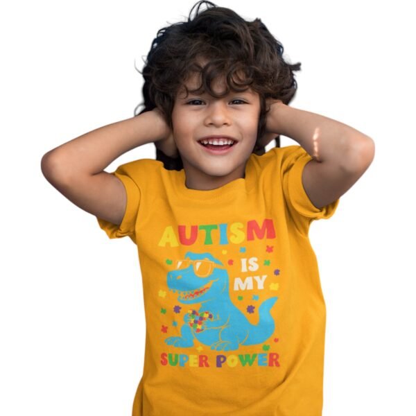 Kids’ Little Hero “Autism Is My Super Power” Tee – Premium Comfort Fit - Image 7