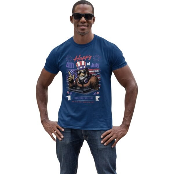 Premium Happy 4th Of July Unisex T-Shirt – Patriotic & Comfy USA Apparel - Image 4
