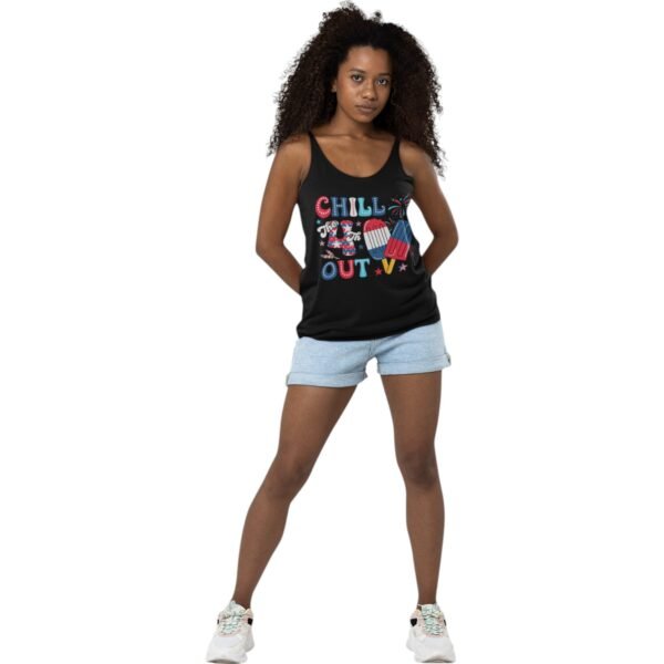 Premium 4th of July Chill Out Tank – Patriotic & Comfy USA Apparel - Women - Image 5