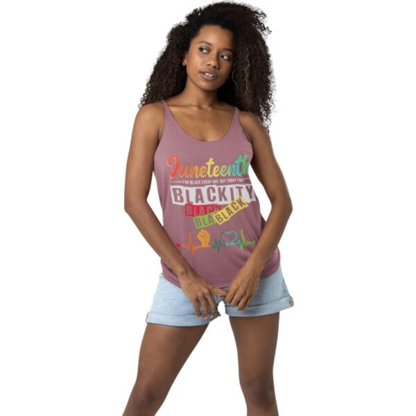 Premium Juneteenth Blackity Tank Top – Celebrate Freedom in Style | Unisex Fit - Image 4