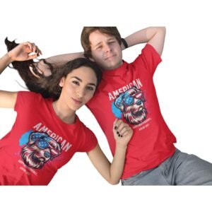Premium Happy Independence Dog Unisex T-Shirt – Patriotic & Comfy USA Apparel