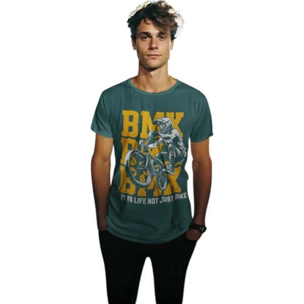BMX Bike Supima® Cotton T-Shirt - Image 3