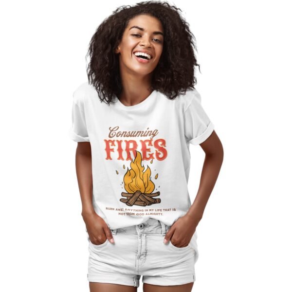Premium Unisex Consuming Fires Religious T-Shirt - Image 2