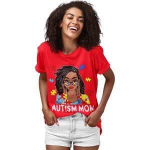 Premium “Autism Mom” T-Shirt – Bold & Beautiful