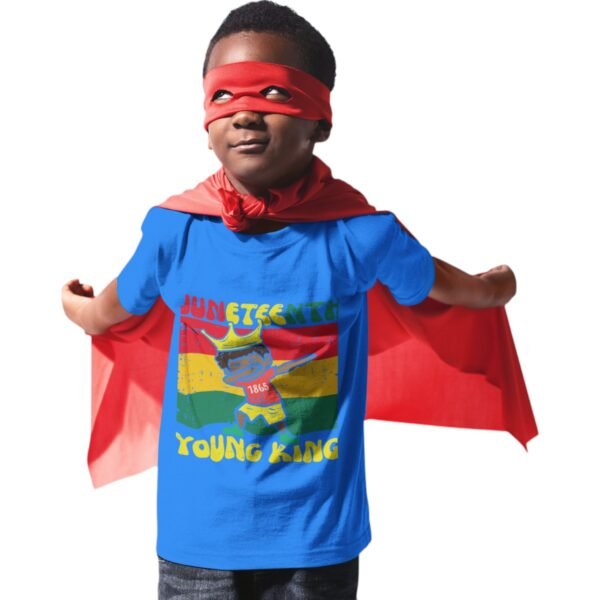 Kids' Young King Juneteenth T-Shirt –  Soft & Comfy - Image 6