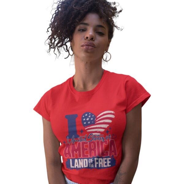 Premium Land Of The Free Unisex T-Shirt – Patriotic & Comfy USA Apparel