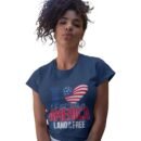 Premium Land Of The Free Unisex T-Shirt – Patriotic & Comfy USA Apparel