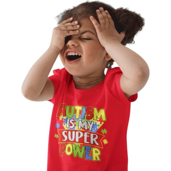 Kids’ Unisex “Autism Is My Super Power” Tee – Premium Comfort Fit - Image 9