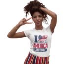 Premium Land Of The Free Unisex T-Shirt – Patriotic & Comfy USA Apparel