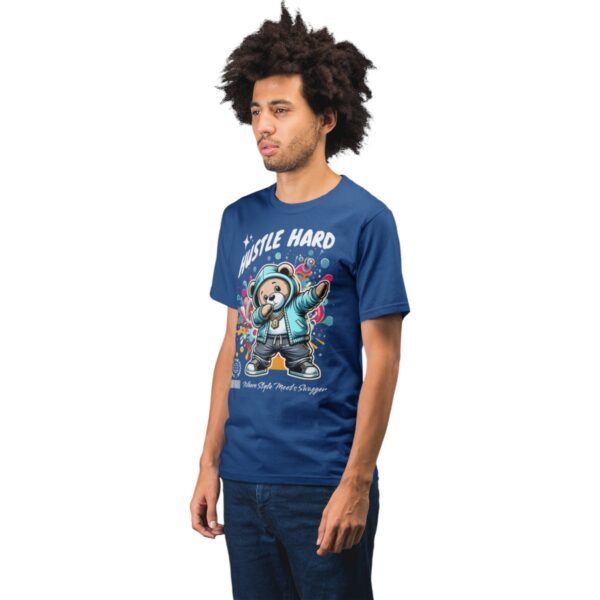 Hustle Hard Supima® Cotton T-Shirt - Image 3