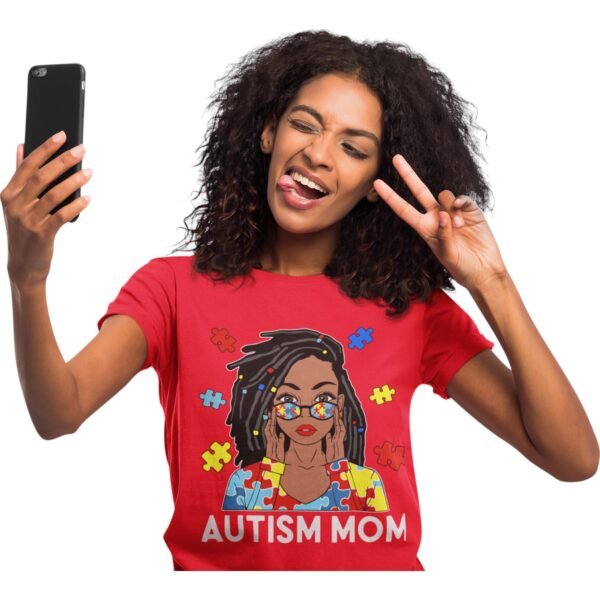 Premium “Autism Mom” T-Shirt – Bold & Beautiful - Image 3