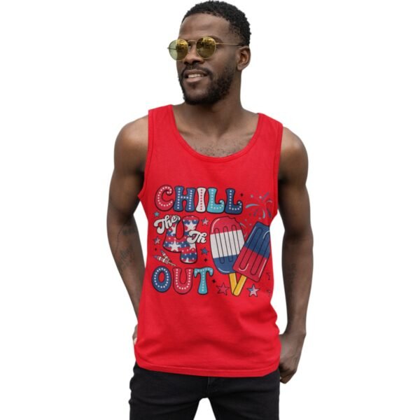 Premium 4th of July Chill Out Tank – Patriotic & Comfy USA Apparel - Men