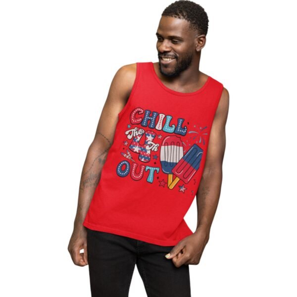 Premium 4th of July Chill Out Tank – Patriotic & Comfy USA Apparel - Men - Image 5