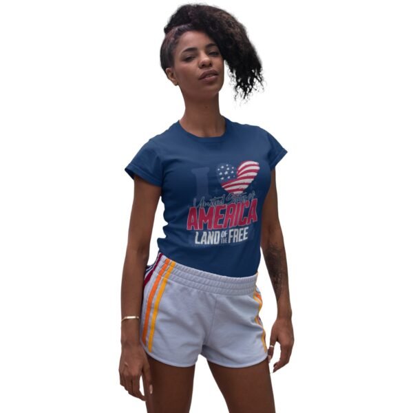 Premium Land Of The Free Unisex T-Shirt – Patriotic & Comfy USA Apparel - Image 2