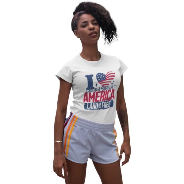 Premium Land Of The Free Unisex T-Shirt – Patriotic & Comfy USA Apparel - Image 8