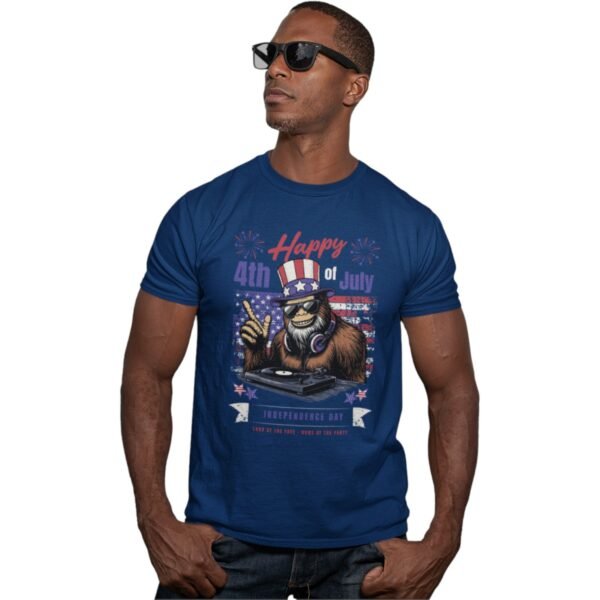 Premium Happy 4th Of July Unisex T-Shirt – Patriotic & Comfy USA Apparel - Image 3