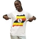 Premium Unisex Uganda Map/Flag Tee