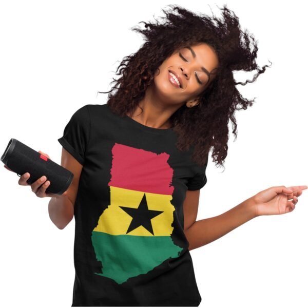 Premium Unisex Ghana Map/Flag Tee