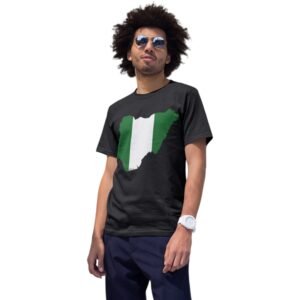 Premium Unisex Nigeria Map/Flag Tee
