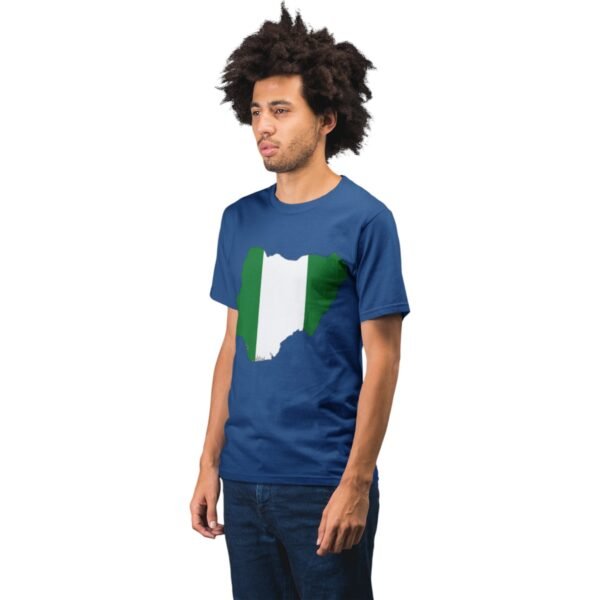 Premium Unisex Nigeria Map/Flag Tee - Image 7