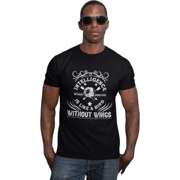 "Intelligence Without Ambition Is Like A Bird Without Wings" Premium Unisex Tee - Image 2