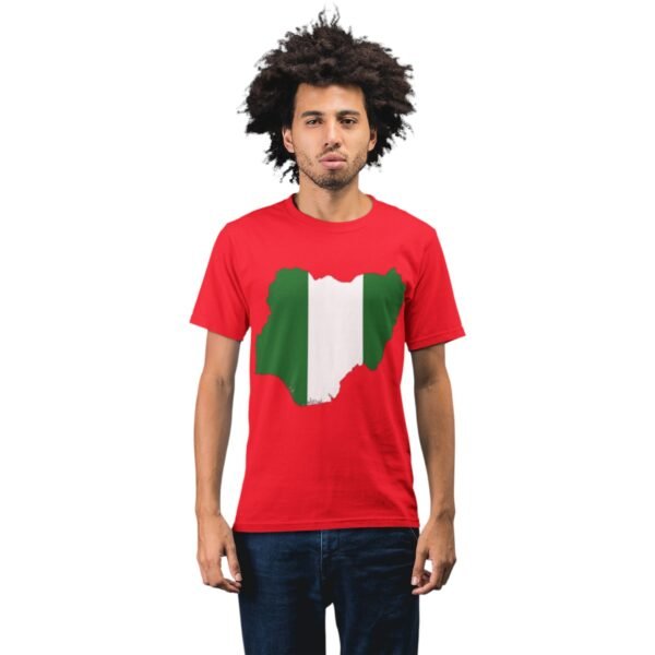 Premium Unisex Nigeria Map/Flag Tee - Image 11