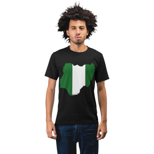 Premium Unisex Nigeria Map/Flag Tee - Image 2