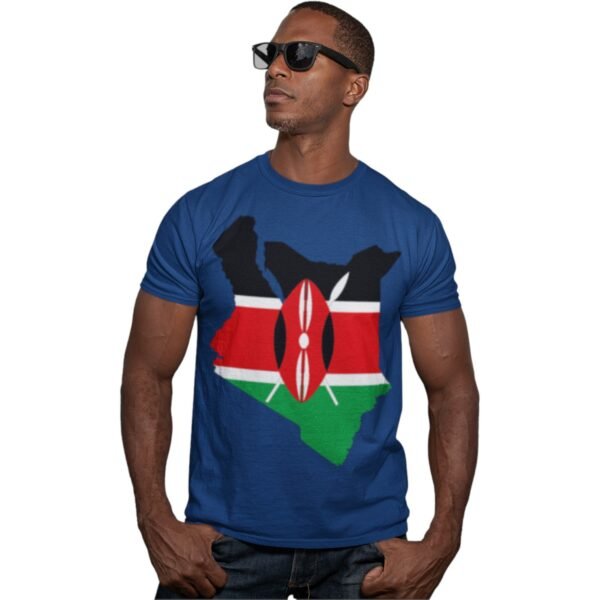 Premium Unisex Kenya Map/Flag Tee - Image 3