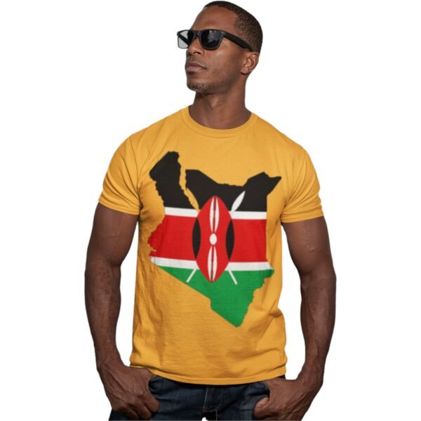 Premium Unisex Kenya Map/Flag Tee - Image 7