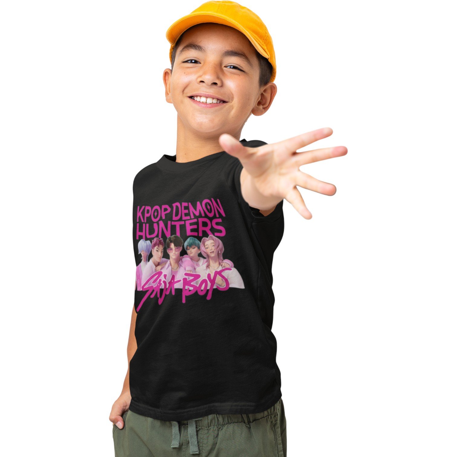 KPOP DEMON HUNTERS “Saja Boys” Kids Tee - Image 4
