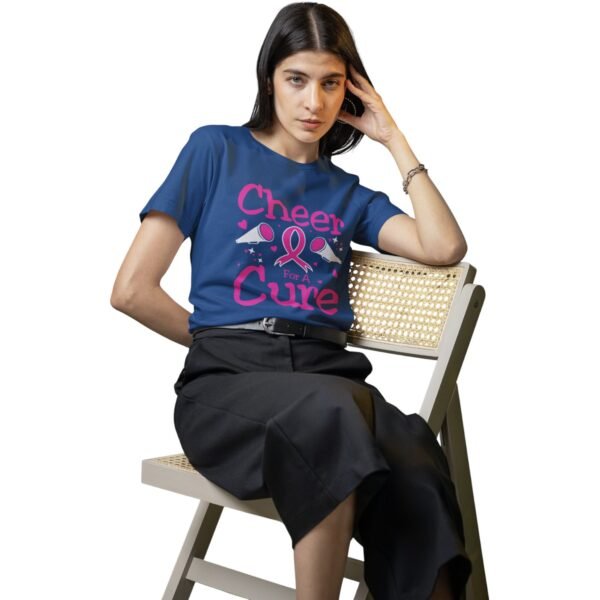 “Cheer for a Cure” Breast Cancer Awareness Tee - Image 5