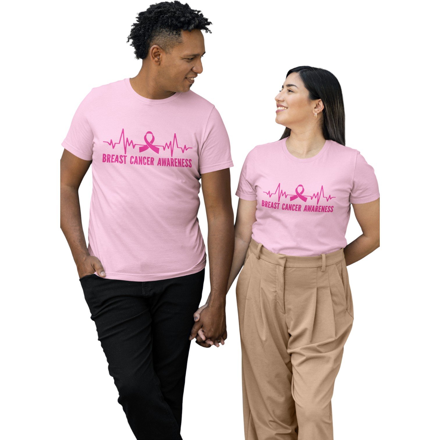 “Heartbeat of Hope” Breast Cancer Awareness Unisex Tee - Image 6