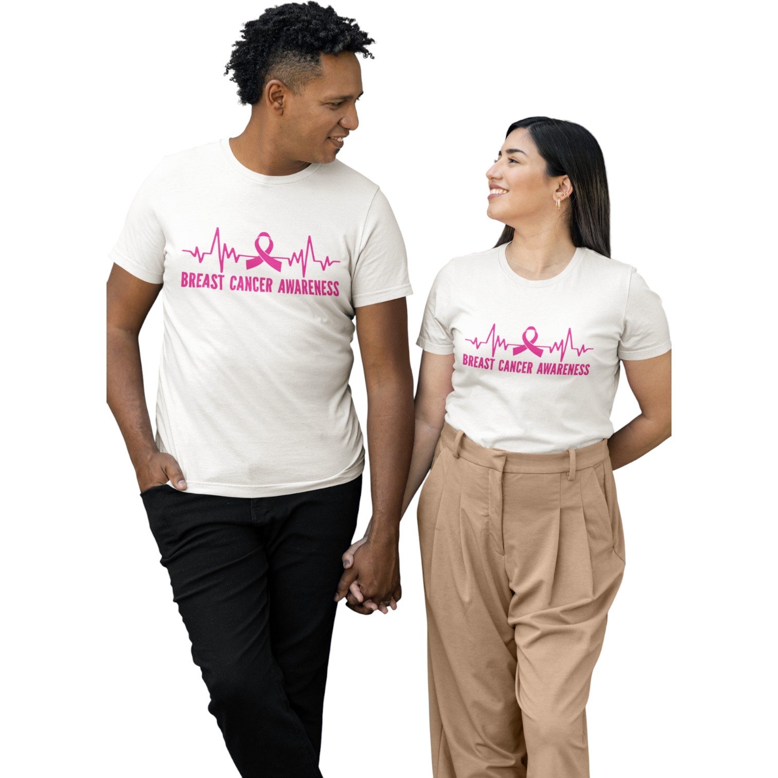“Heartbeat of Hope” Breast Cancer Awareness Unisex Tee - Image 7