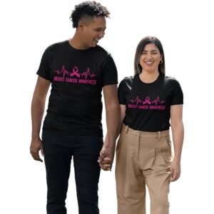 “Heartbeat of Hope” Breast Cancer Awareness Unisex Tee