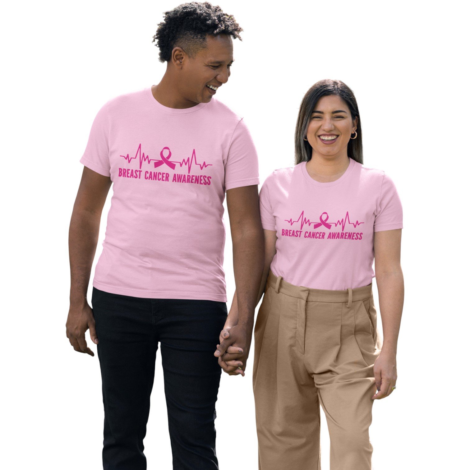 “Heartbeat of Hope” Breast Cancer Awareness Unisex Tee - Image 9