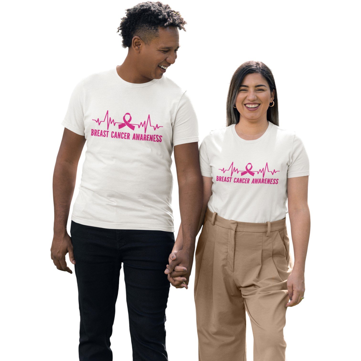 “Heartbeat of Hope” Breast Cancer Awareness Unisex Tee - Image 10