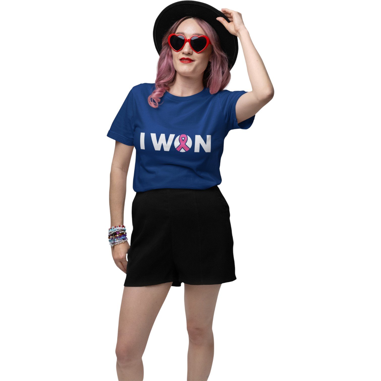 “I WON” Breast Cancer Survivor Tee - Image 3