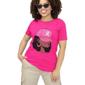 “Pink Cap Queen” Breast Cancer Awareness Tee
