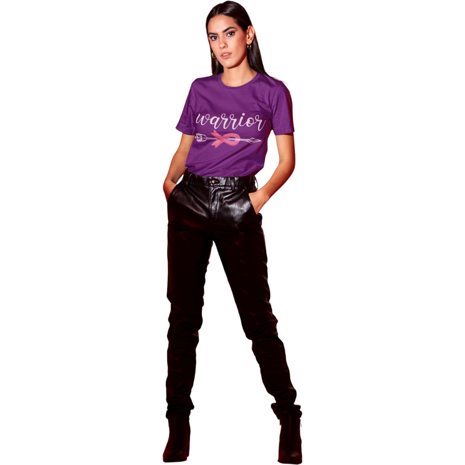 “Warrior” Breast Cancer Awareness Tee - Image 5