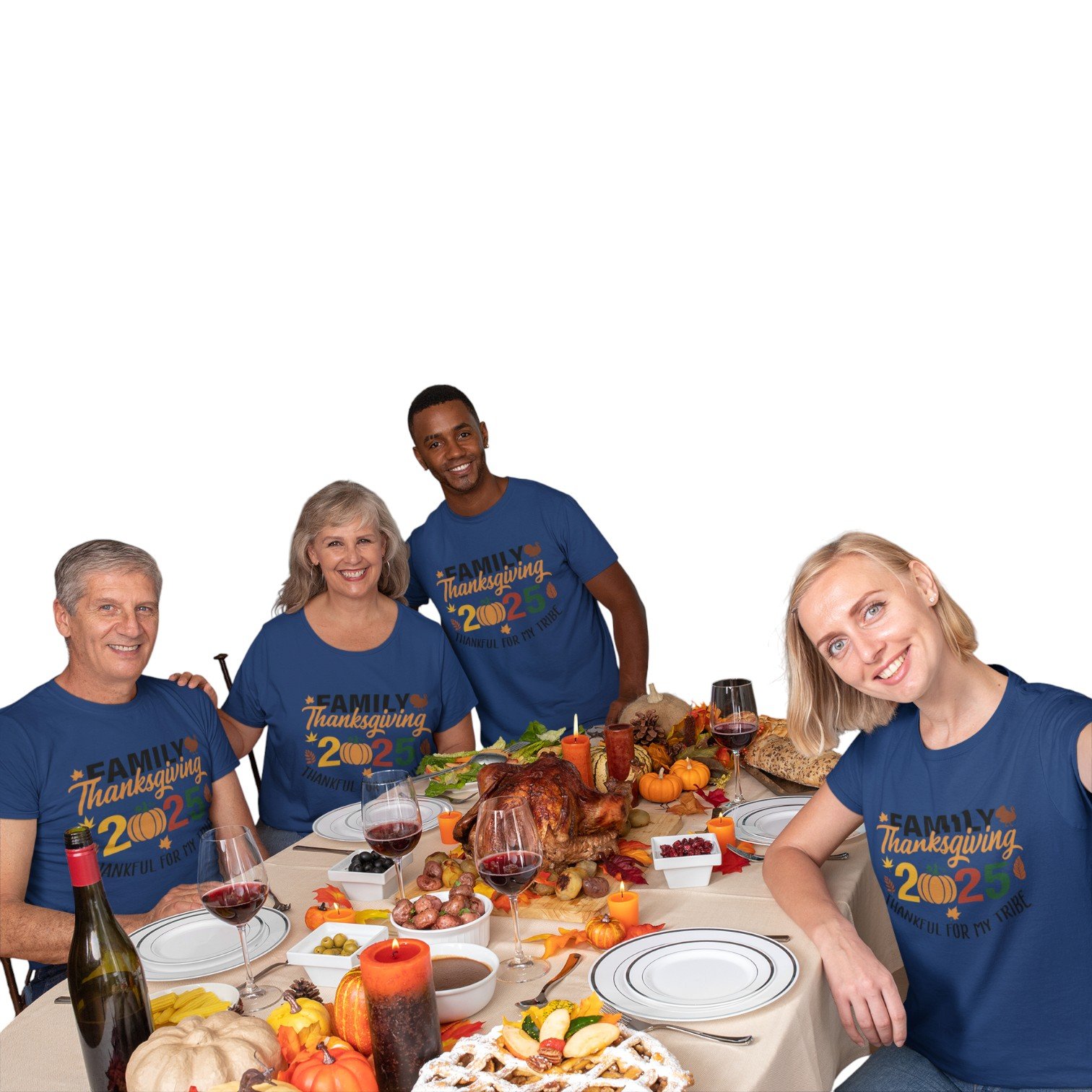 Thankful for My Tribe 2025 Family Thanksgiving Tee - Image 9