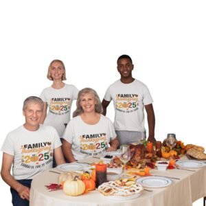 Thankful for My Tribe 2025 Family Thanksgiving Tee