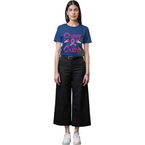“Cheer for a Cure” Breast Cancer Awareness Tee - Image 4