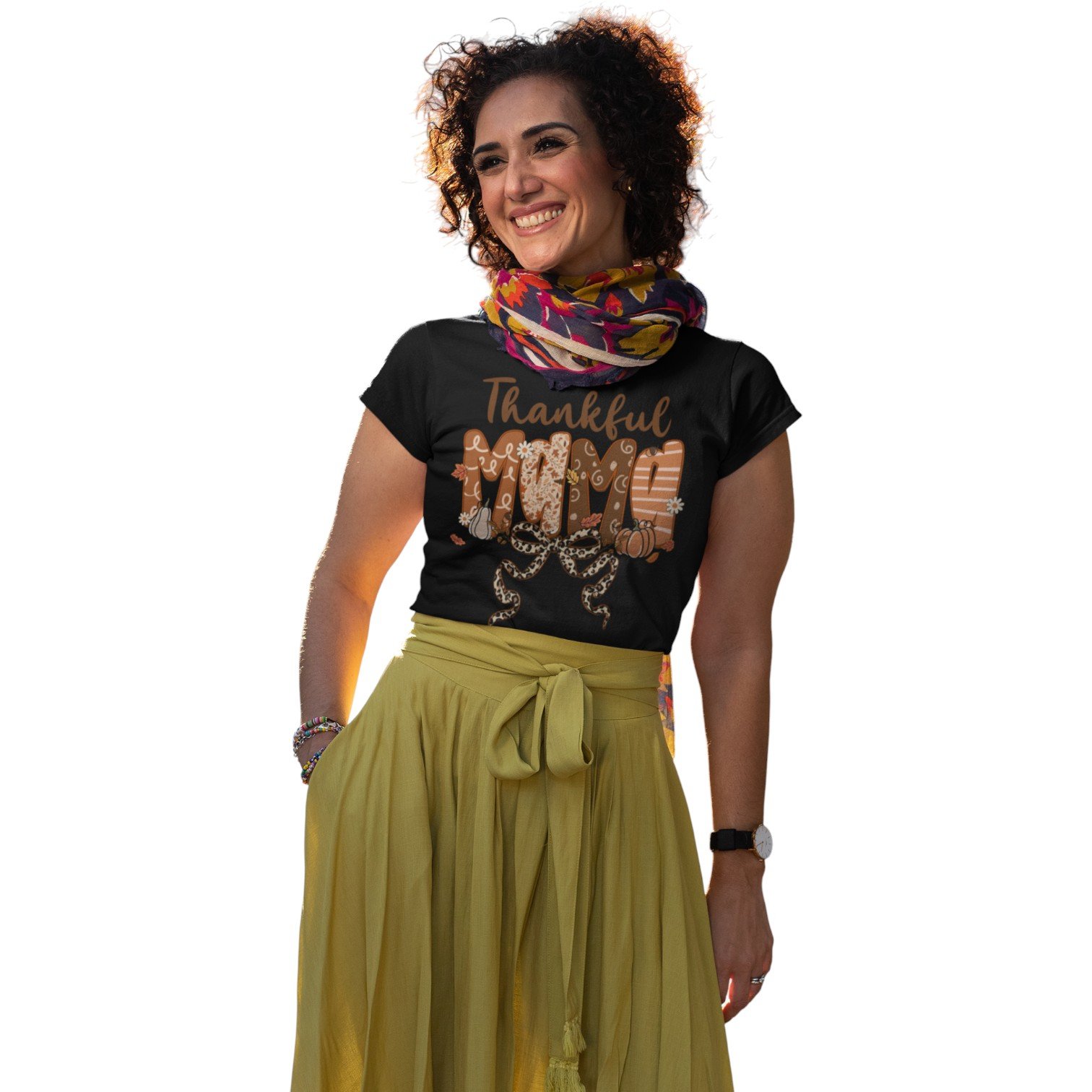 Thankful Mama Thanksgiving Tee