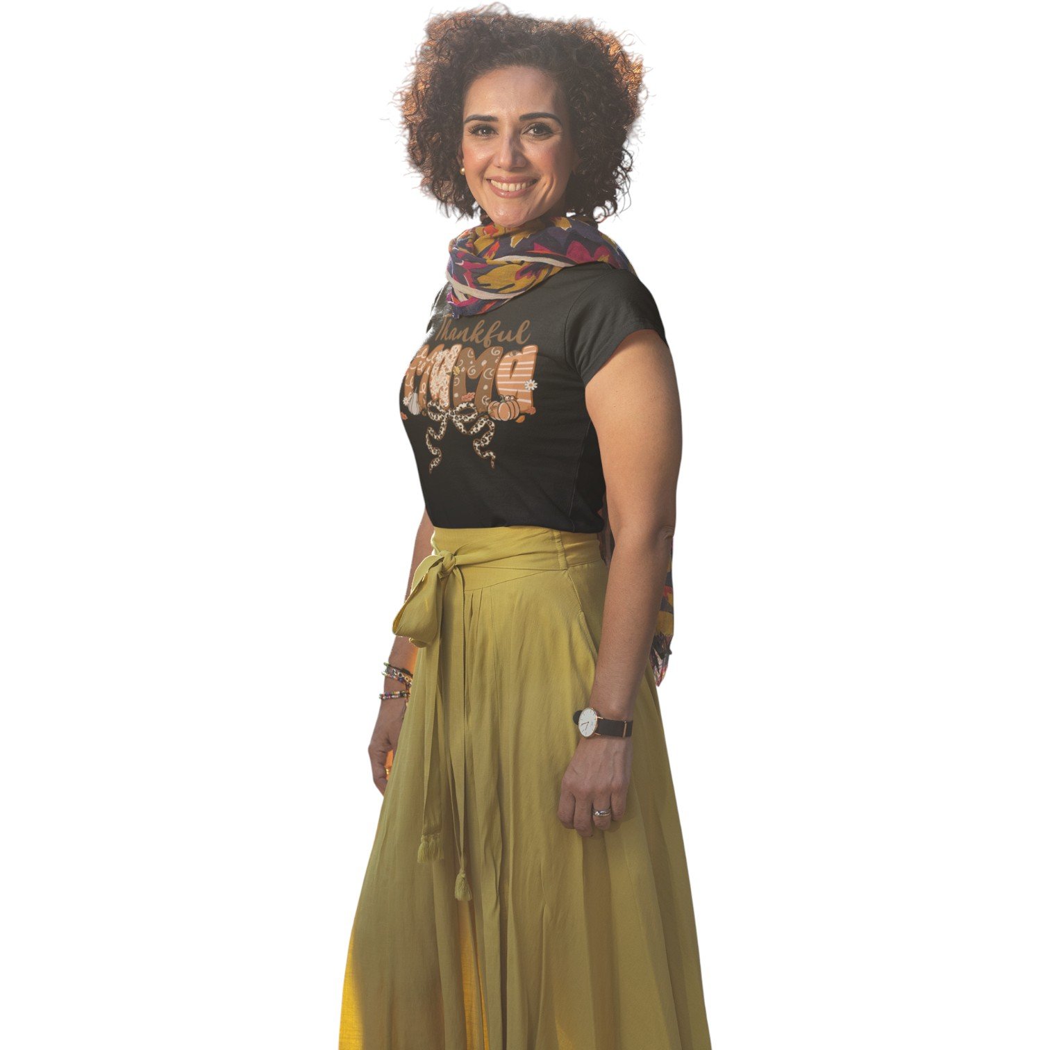 Thankful Mama Thanksgiving Tee - Image 8