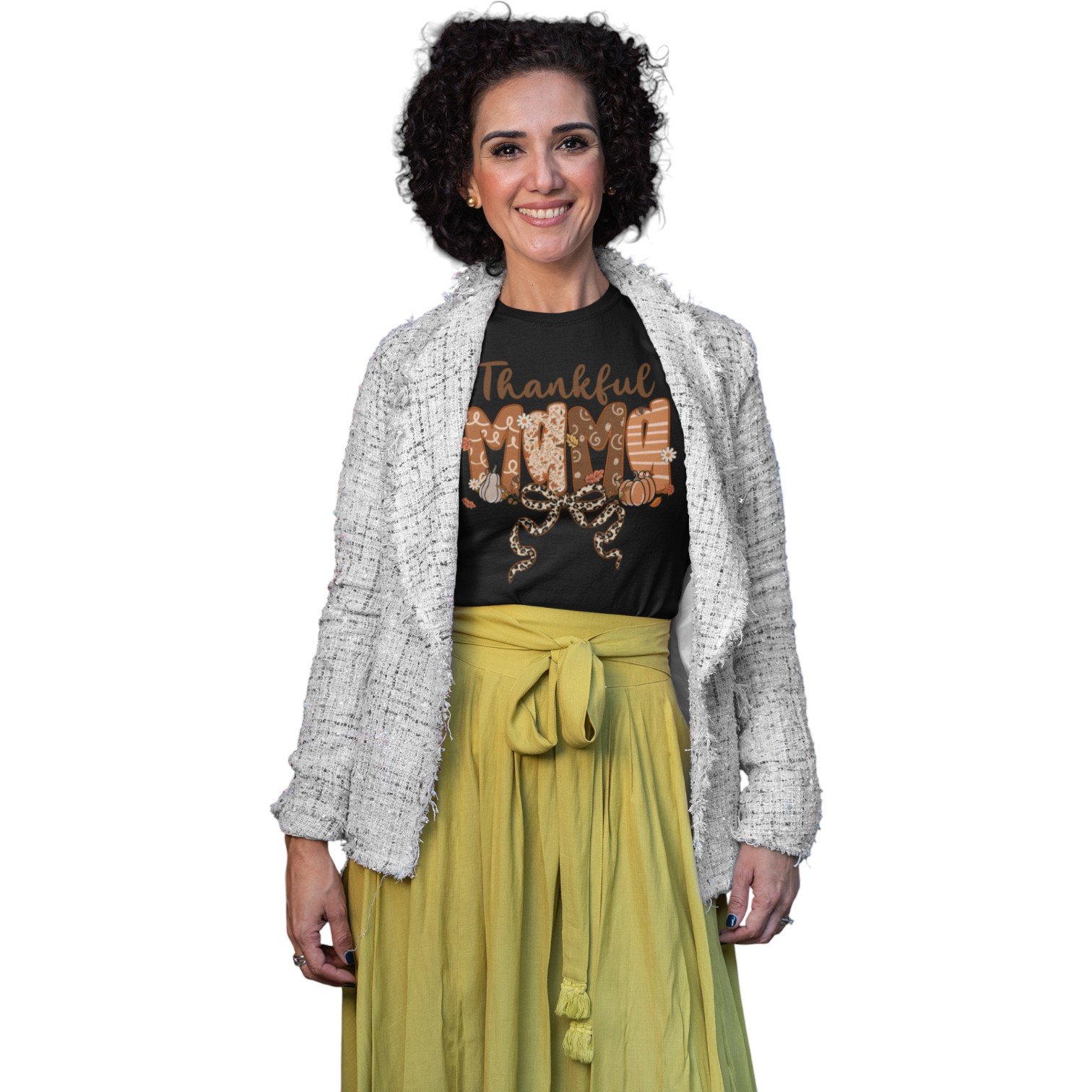 Thankful Mama Thanksgiving Tee - Image 5